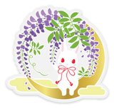 Crescent Wisteria Night | Sticker