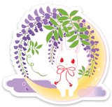 Crescent Wisteria Night | Sticker