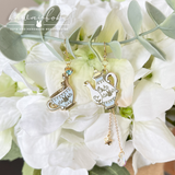 Teacup & Teapot (Blue) | Earrings