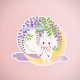 Crescent Wisteria Night | Sticker