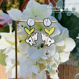 Tulips Bunny (YELLOW) | Earrings