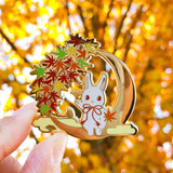 Crescent Fall Night Pin