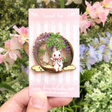 Crescent Wisteria Night Pin