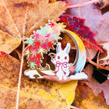 Crescent Fall Night Pin