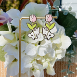 Tulips Bunny (PINK) | Earrings