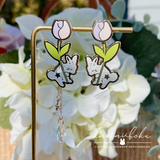 Tulips Bunny (YELLOW) | Earrings