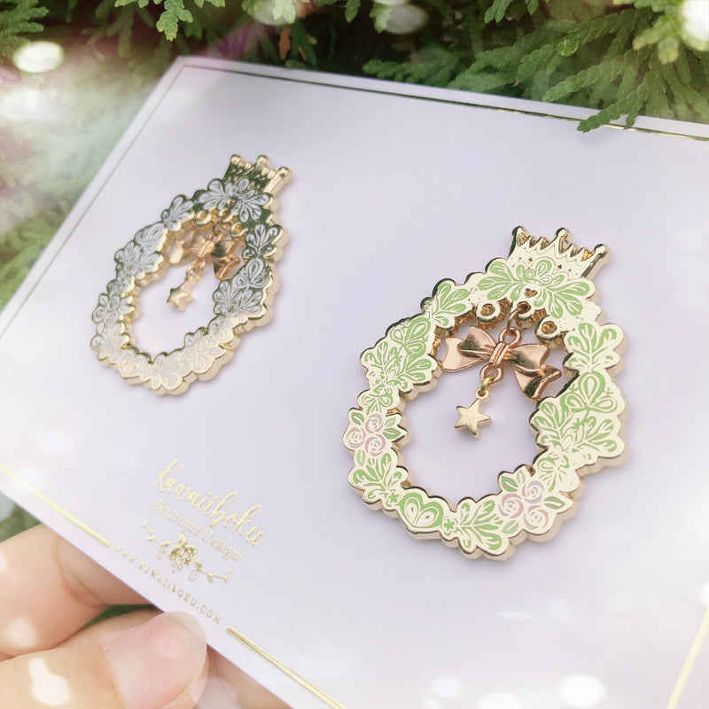 Festive Pin(s) with ornament box *limited*