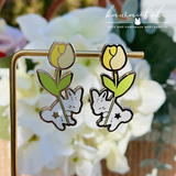 Tulips Bunny (PINK) | Earrings